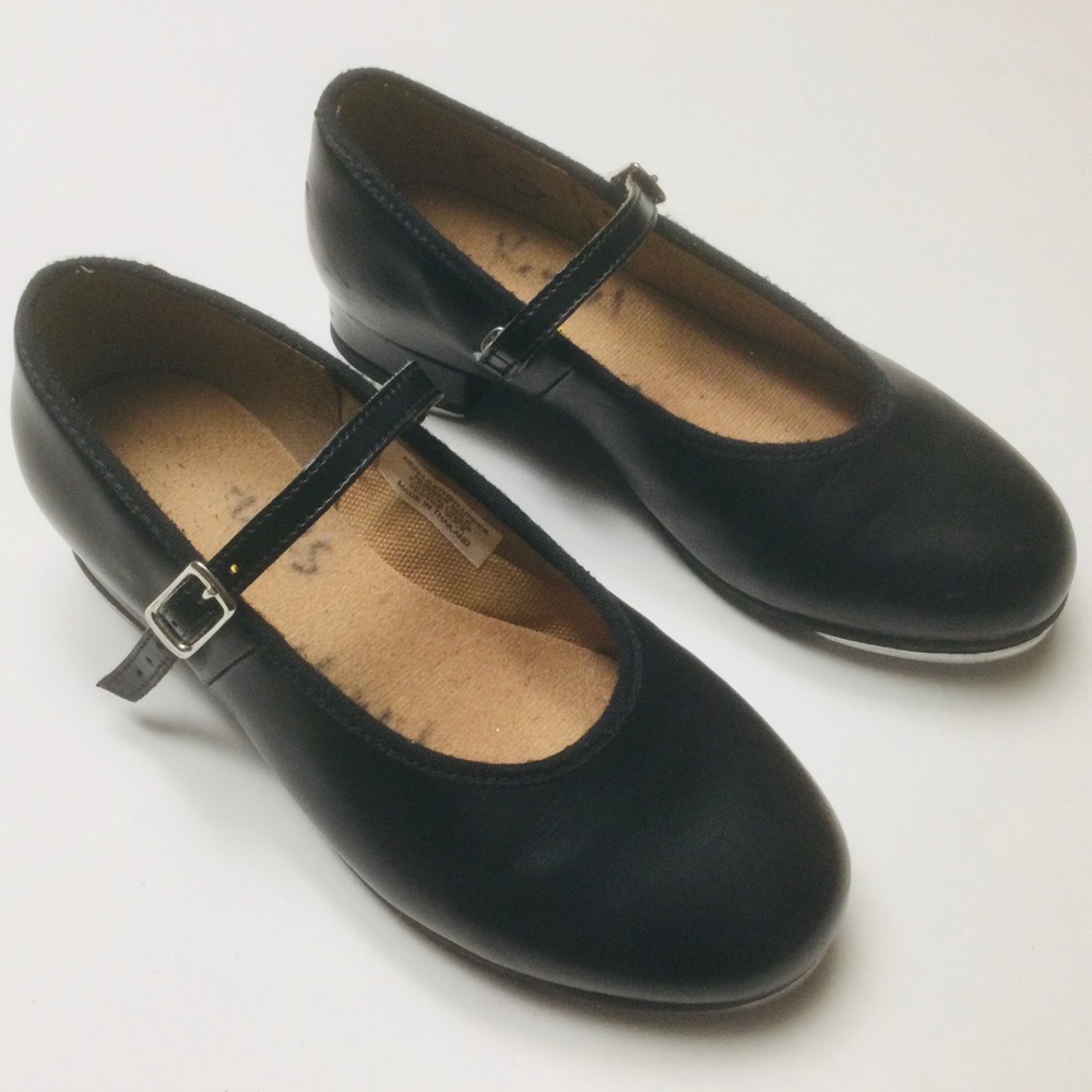BLOCH - YOUNG GIRLS - SIZE 11.5 - BLACK - MARY JANE - TAP DANCE SHOES